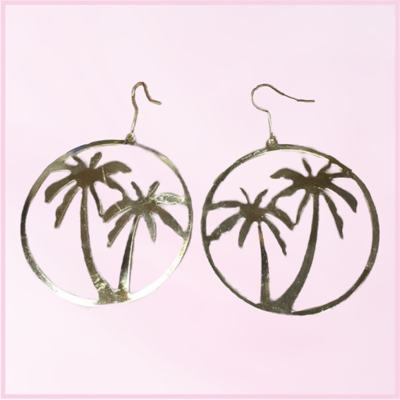 Palm Tree / Coconut Tree Earrings - Picture 7 of 12